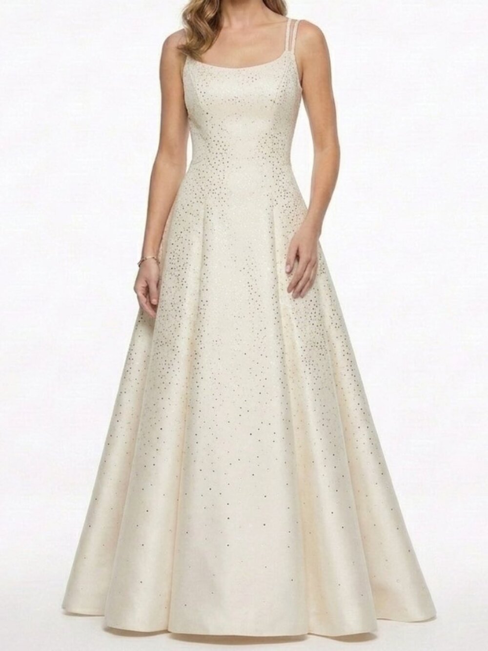 Bryan's/Be Smart Gold Fleck Crinoline Formal A-Line Gown NEW- Sz. 9/10